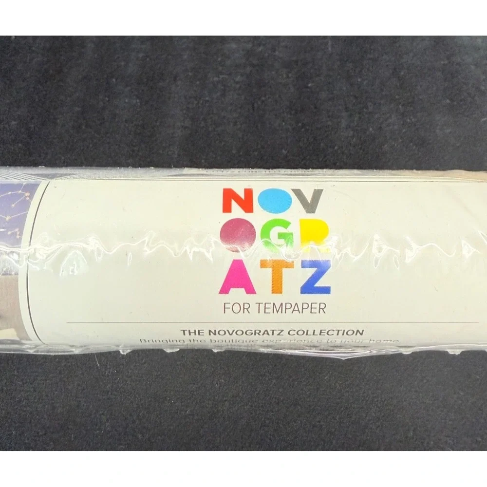 Tempaper Removable Wallpaer Navy Constellations Lot #4 Novogratz 1 Single Roll